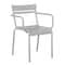 Flash Furniture Silver All-Weather Steel Dining Chair XU-CH-10318-ARM-SIL-GG - alternate 5